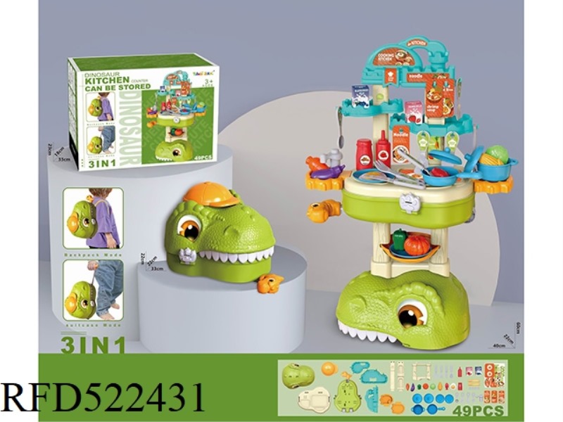 DINOSAUR STORAGE KITCHEN COUNTER
