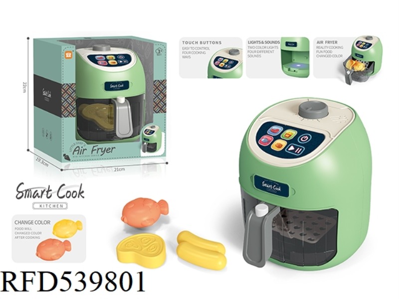 TOUCH BUTTON AIR FRYER WITH COLOR CHANGING FUNCTION