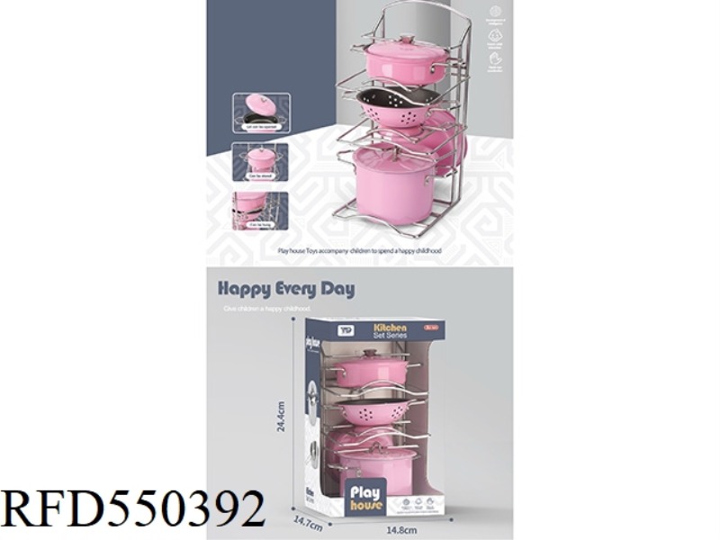 PINK STAINLESS STEEL TABLEWARE