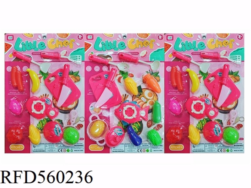 KIDS PLAY HOUSE FRUIT KITCHEN KIT 3 MIXED