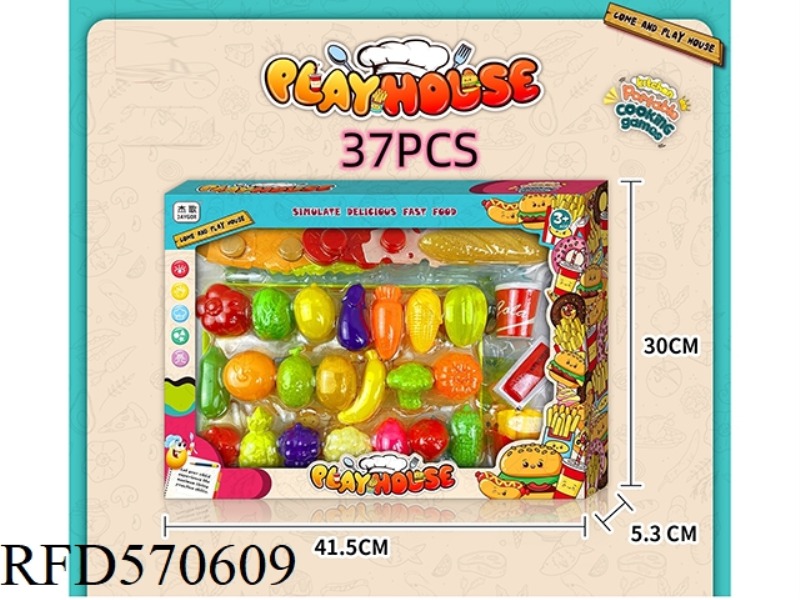 37PCS HAMBURGER FRUIT KIT