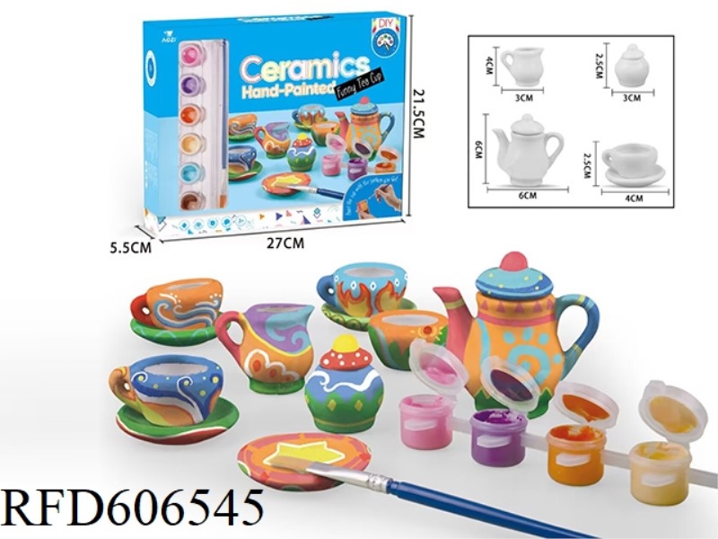 CERAMIC TEA SET  15PCS