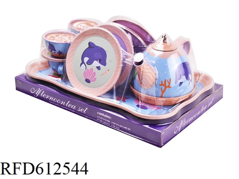 PLAY HOME OCEAN TINPLATE TEA SET