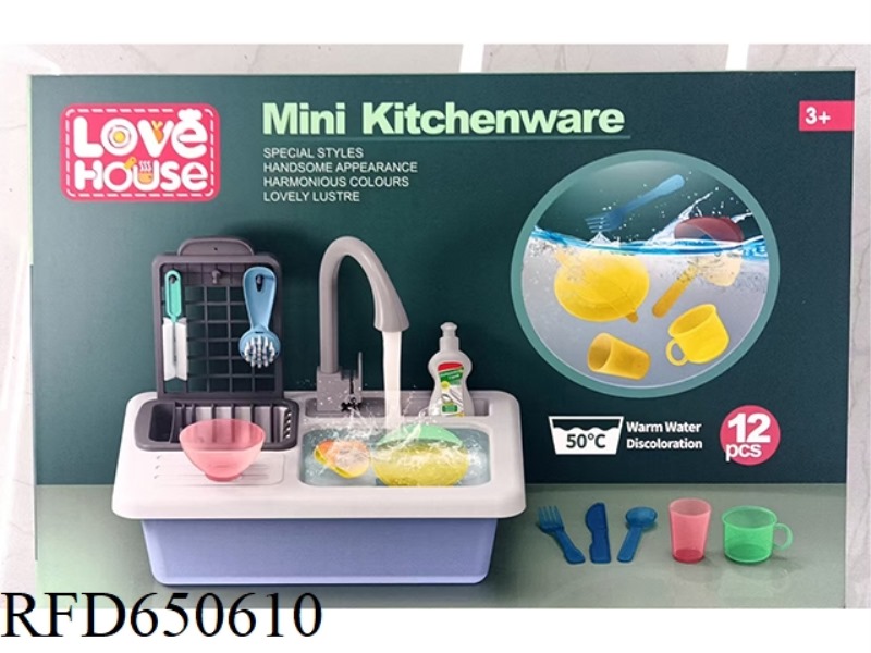 THE WATER TEMPERATURE OF TABLEWARE CAN CHANGE COLOR.