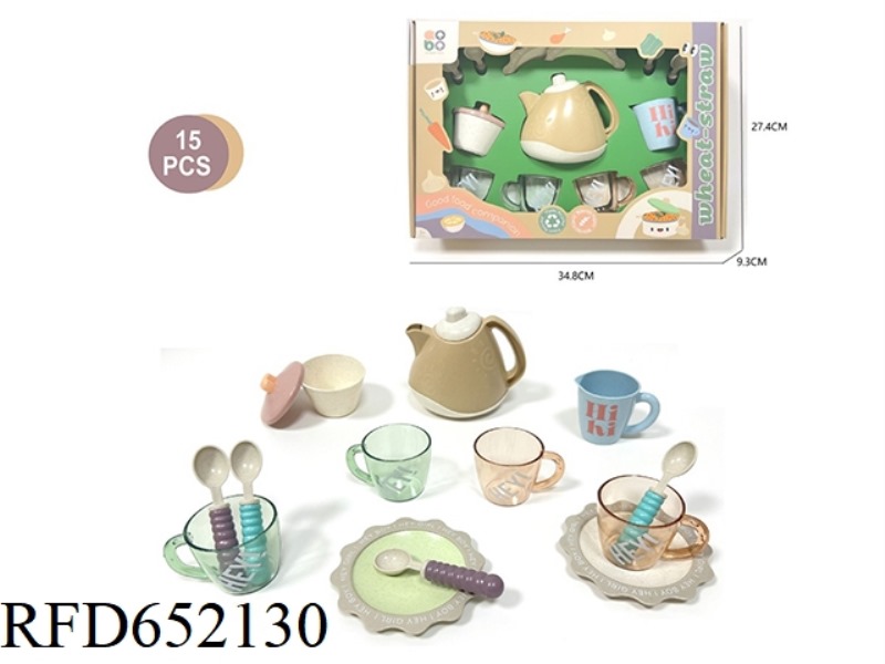 WHEAT STRAW TEA SET