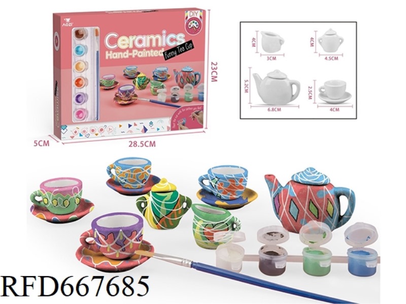 CERAMIC TEA SET (15PCS)