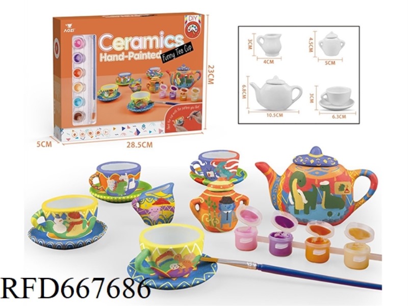 CERAMIC TEA SET (15PCS)