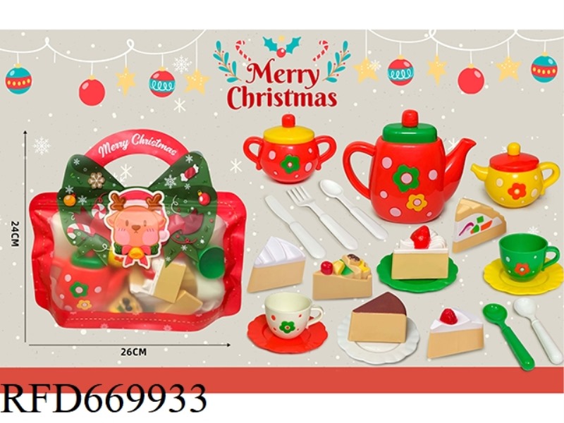(23PCS) HAND-HELD GIFT BAG CHRISTMAS SET TEA SET F