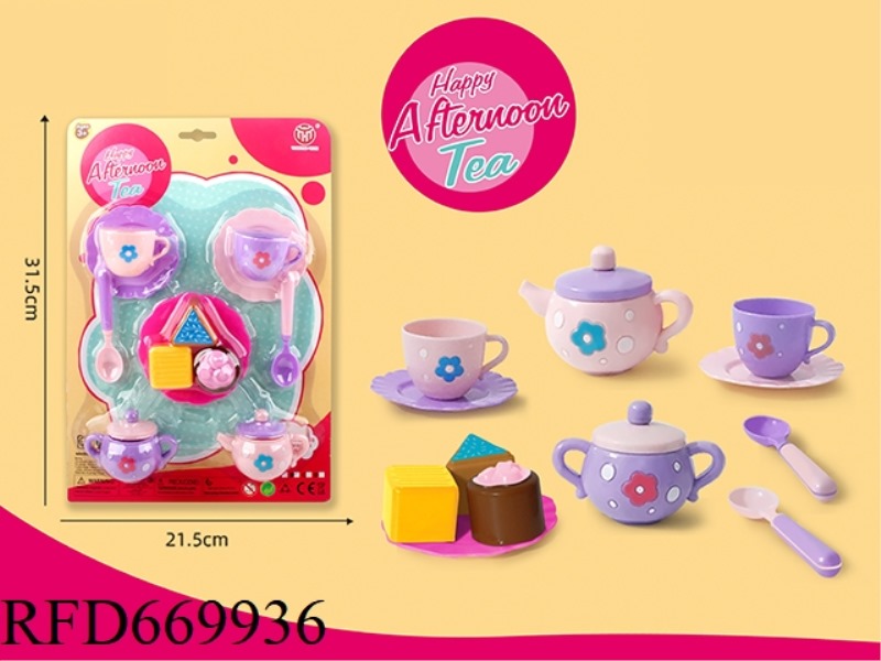 12PCS SUCTION PLATE TEA SET C