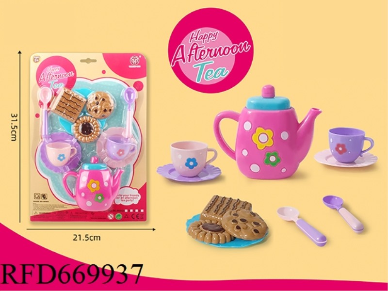 11PCS SUCTION PLATE TEA SET D