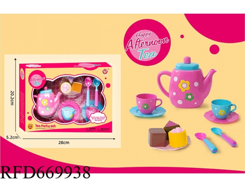 11PCS COLOR BOX TEA SET A