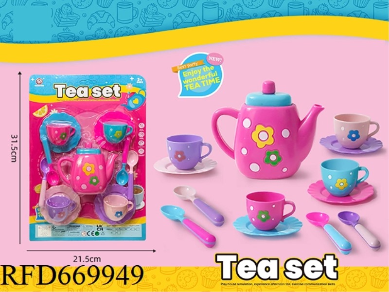 13PCS SUCTION PLATE TEA SET B