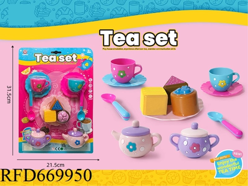 12PCS SUCTION PLATE TEA SET C