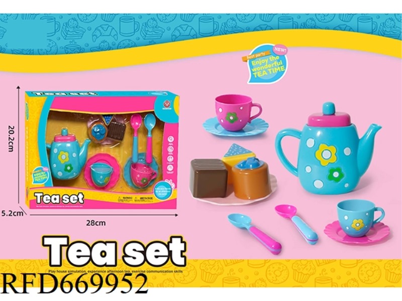 11PCS COLOR BOX TEA SET A