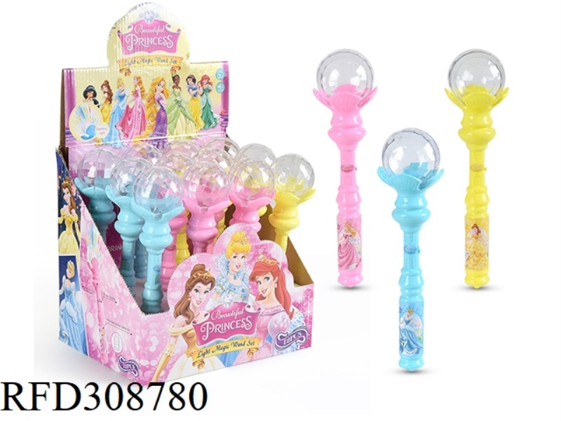 DISNEY PRINCESS LIGHT MUSIC GIRL FAIRY FLASH MAGIC STICK 3 MIXED PACKS OF 12 PIECES (CAN BE LOADED W