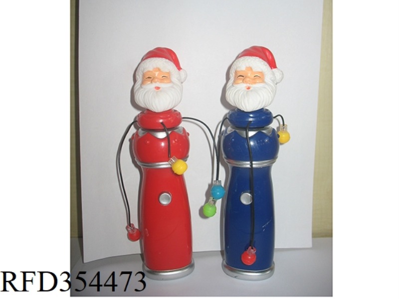 SANTA CLAUS HEAD FLICKING FLASHING STICK