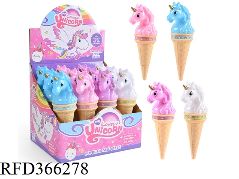 UNICORN ICE CREAM MUSIC FLASH STICK