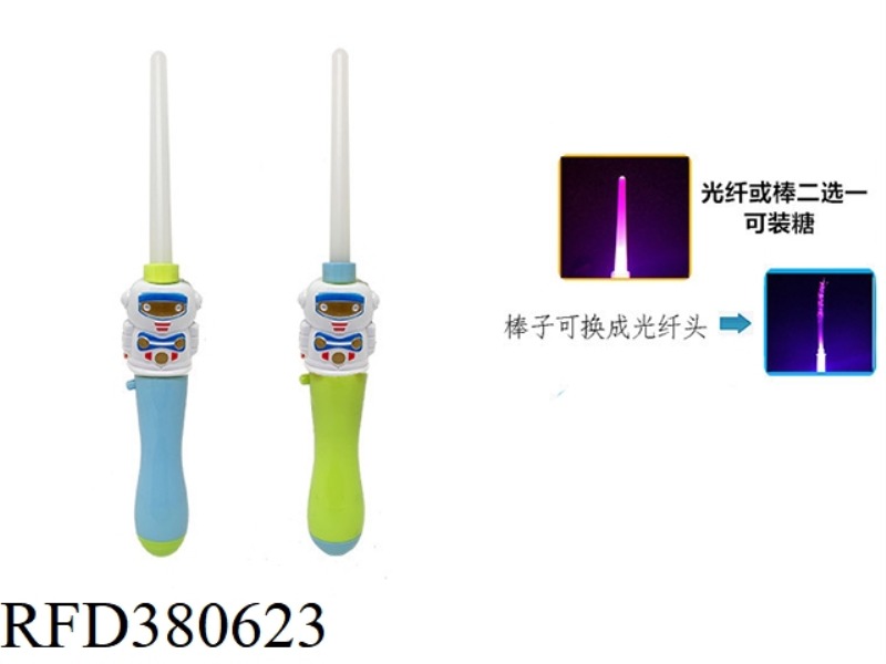 ROBOT LIGHT MUSIC BOTTLE BLOWING STICK