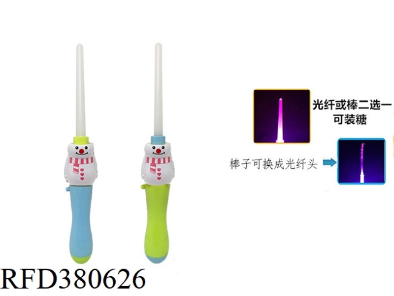 SNOWMAN LIGHT MUSIC BOTTLE BLOWING STICK