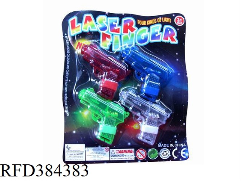 4 PISTOL FINGER LIGHTS