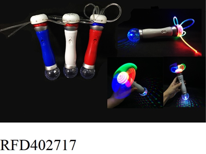 SOLID COLOR 7 LIGHTS DIY OPTICAL FIBER + TRANSPARENT BAT (NO MUSIC)