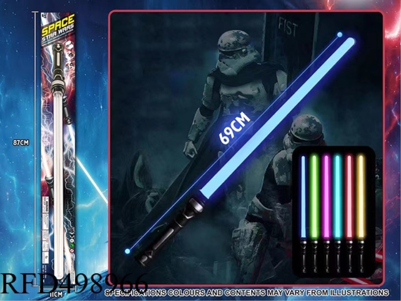 GRAVITY SENSING SOUND AND LIGHT 7 COLOR LASER SWORD