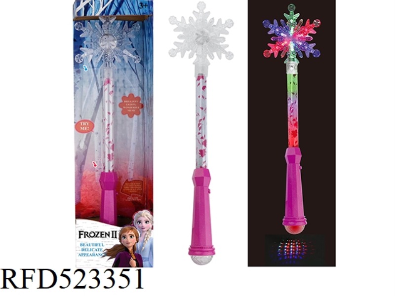 SNOW AND ICE II PRINCESS AISHA MAPLE LEAF SNOW FLOWER LIGHT GIRL PRINCESS ELECTRIC FLASH MAGIC STICK