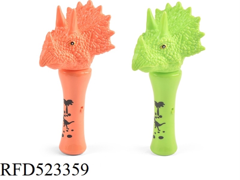 TRIANGULAR DRAGON DINOSAUR LIGHT MUSIC FLASH MAGIC STICK