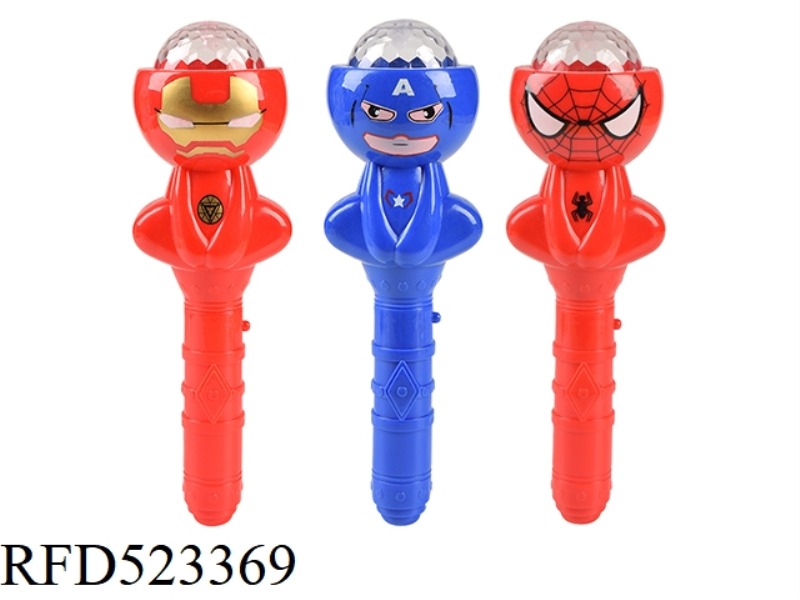 SPIDER-MAN/IRON MAN/CAPTAIN AMERICA MIXED LIGHT MUSIC FLASH MAGIC STICK