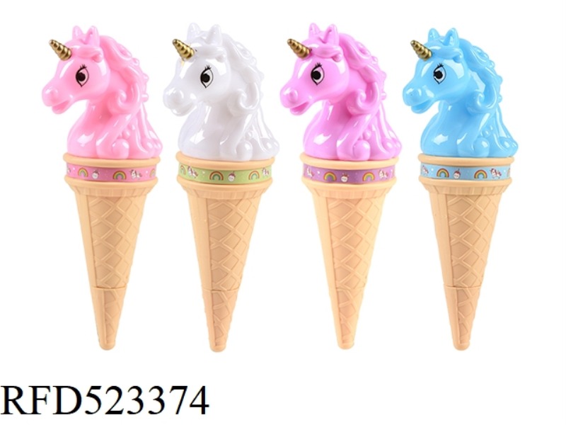 UNICORN ICE CREAM LIGHT MUSIC FLASH MAGIC STICK