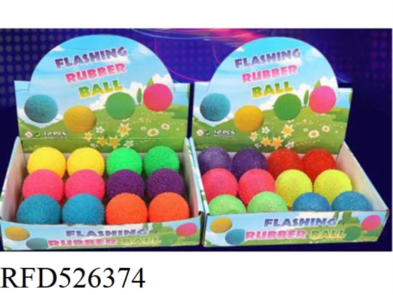 6.5CM GRASS BALL WITH LIGHT 12PCS