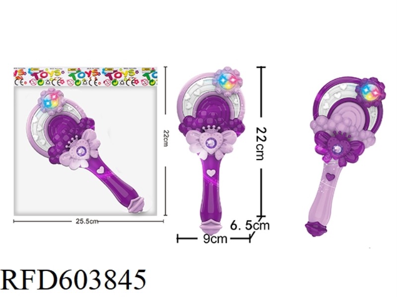 PRINCESS WITH SEVEN COLORED LIGHTS TURNED INTO MUSIC FLASHING MAGIC STICK LITTLE GIRL PLAY HOME ACCE