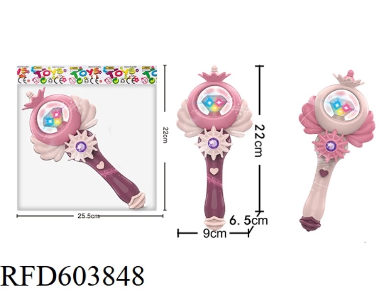 SEVEN COLORED LIGHT PRINCESS TURNED INTO MUSIC FLASH MAGIC STICK LITTLE GIRL PLAY HOME ACCESSORIES -