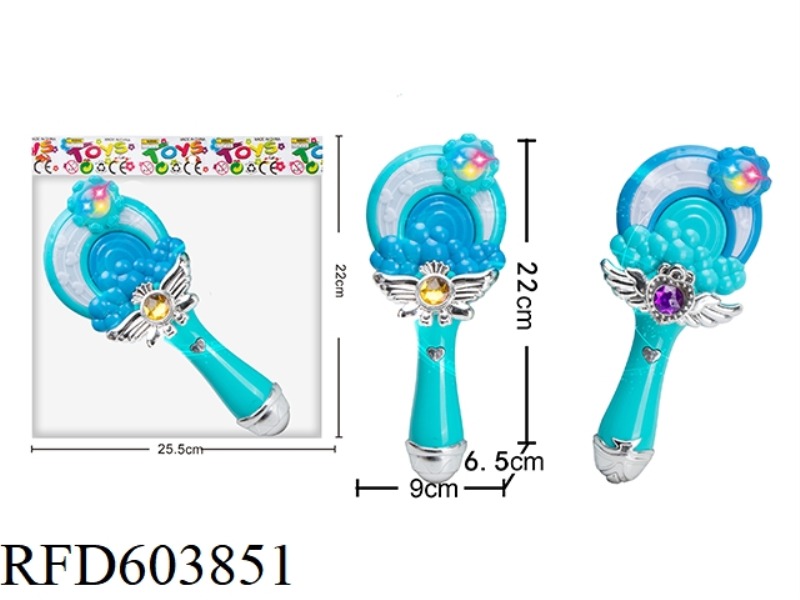 SEVEN COLORED LIGHTS FROZEN MUSIC FLASH TURN MAGIC STICK LITTLE GIRL HOME ACCESSORIES - LOLLIPOP