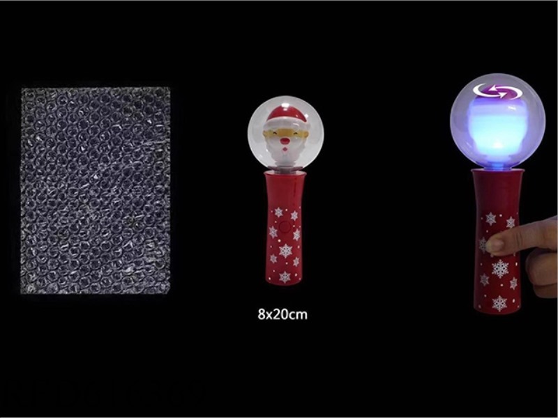 Santa Claus big handle flash stick rotation+lights