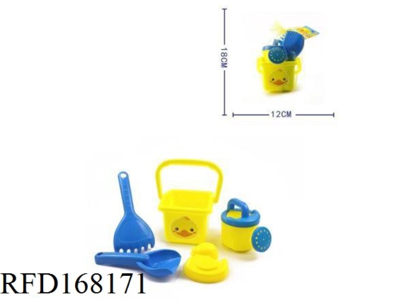 5  PCS  YELLOW DUCKLING BUCKET SET