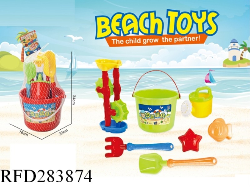 7 PCS BEACH BUCKET