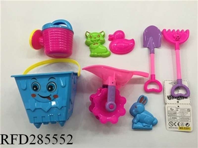 BEACH BUCKET 8 PCS