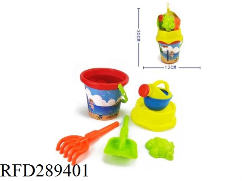 6  PCS  BEACH BUCKET SET