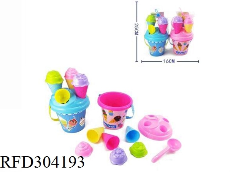 NINE ICE CREAM BUCKETS