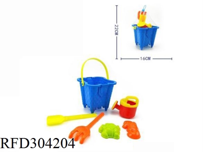 6  PCS  BEACH BUCKET SET