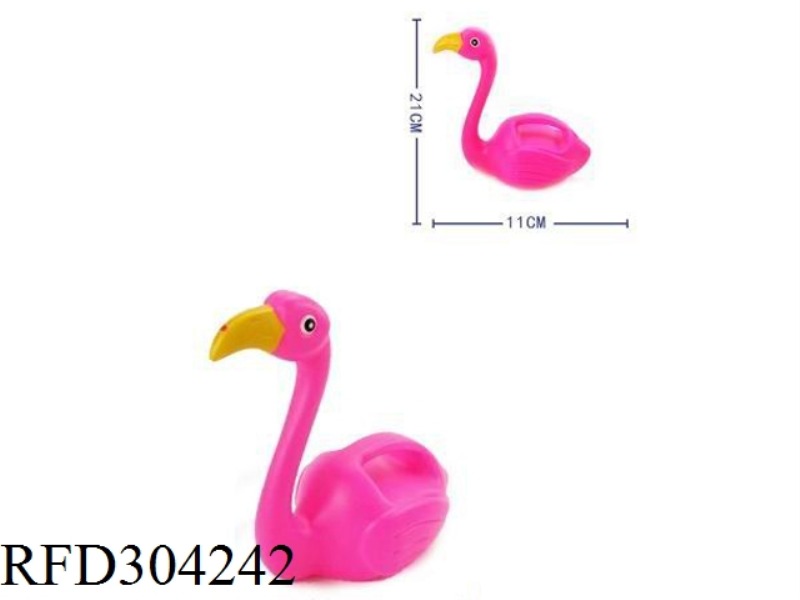 BEACH-FLAMINGOS