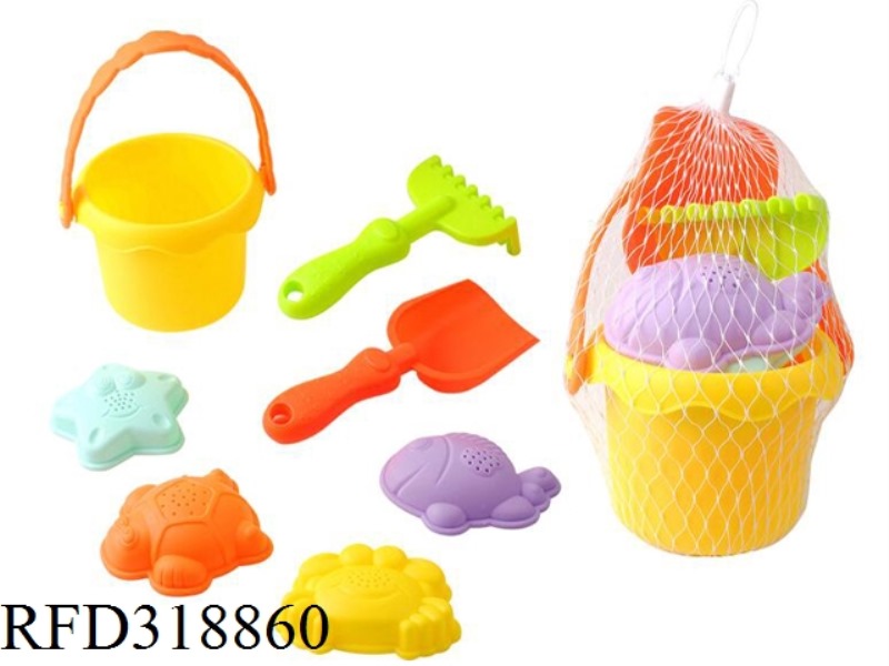 BEACH SET 7PCS(SOFT RUBBER)