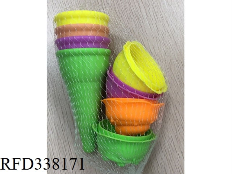 ICE CREAM BEACH SERIES MESH BAG ELEVATOR-8PCS