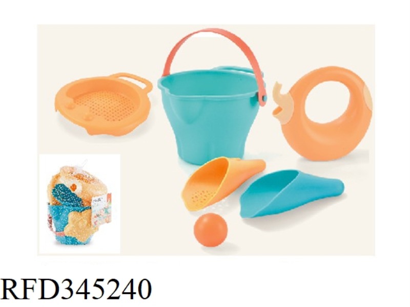 SOFT RUBBER BEACH WATER TOYS 6PCS
