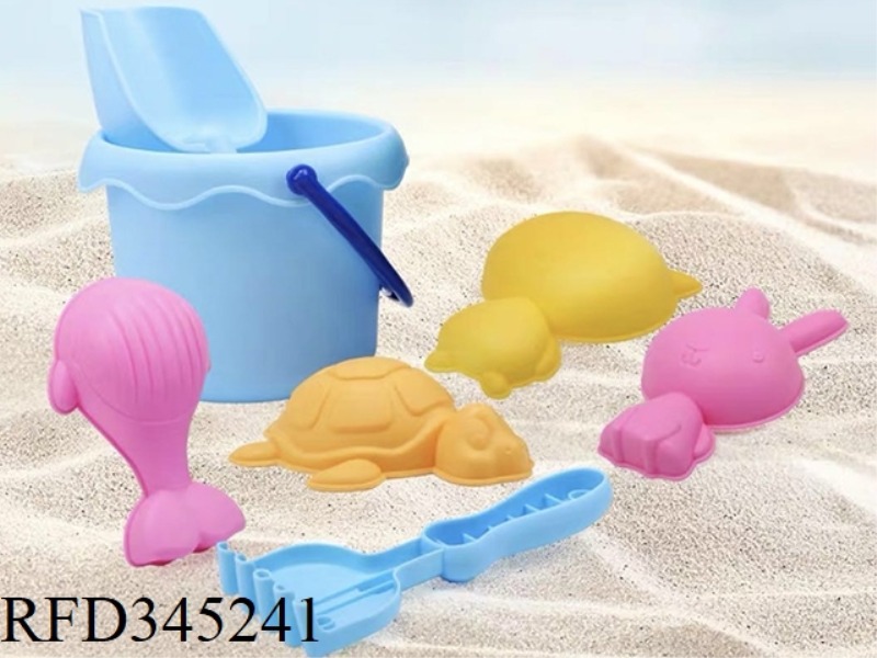 SOFT RUBBER BEACH WATER TOY 7PCS