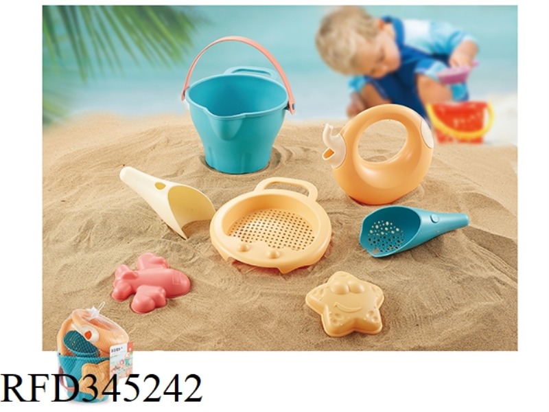 SOFT RUBBER BEACH WATER TOY 7PCS