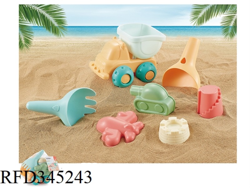 SOFT RUBBER BEACH WATER TOY 7PCS