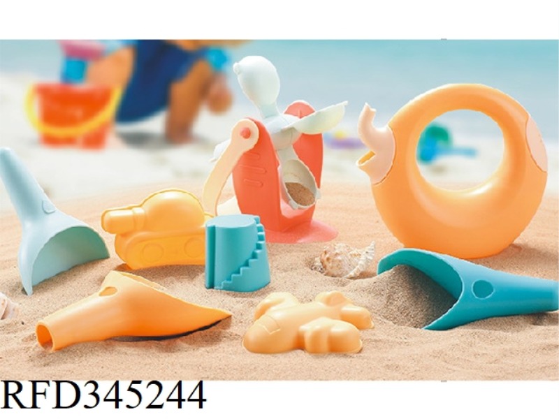 SOFT RUBBER BEACH WATER TOY 8PCS