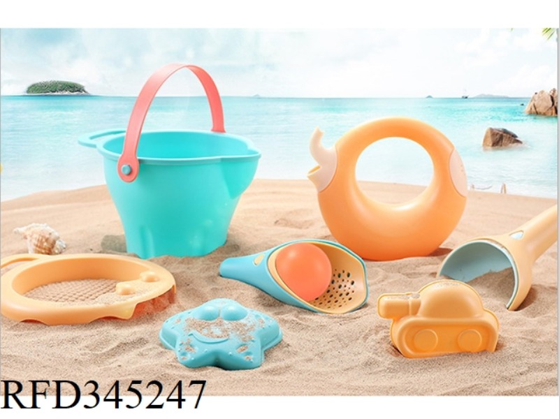 SOFT RUBBER BEACH WATER TOY 10PCS
